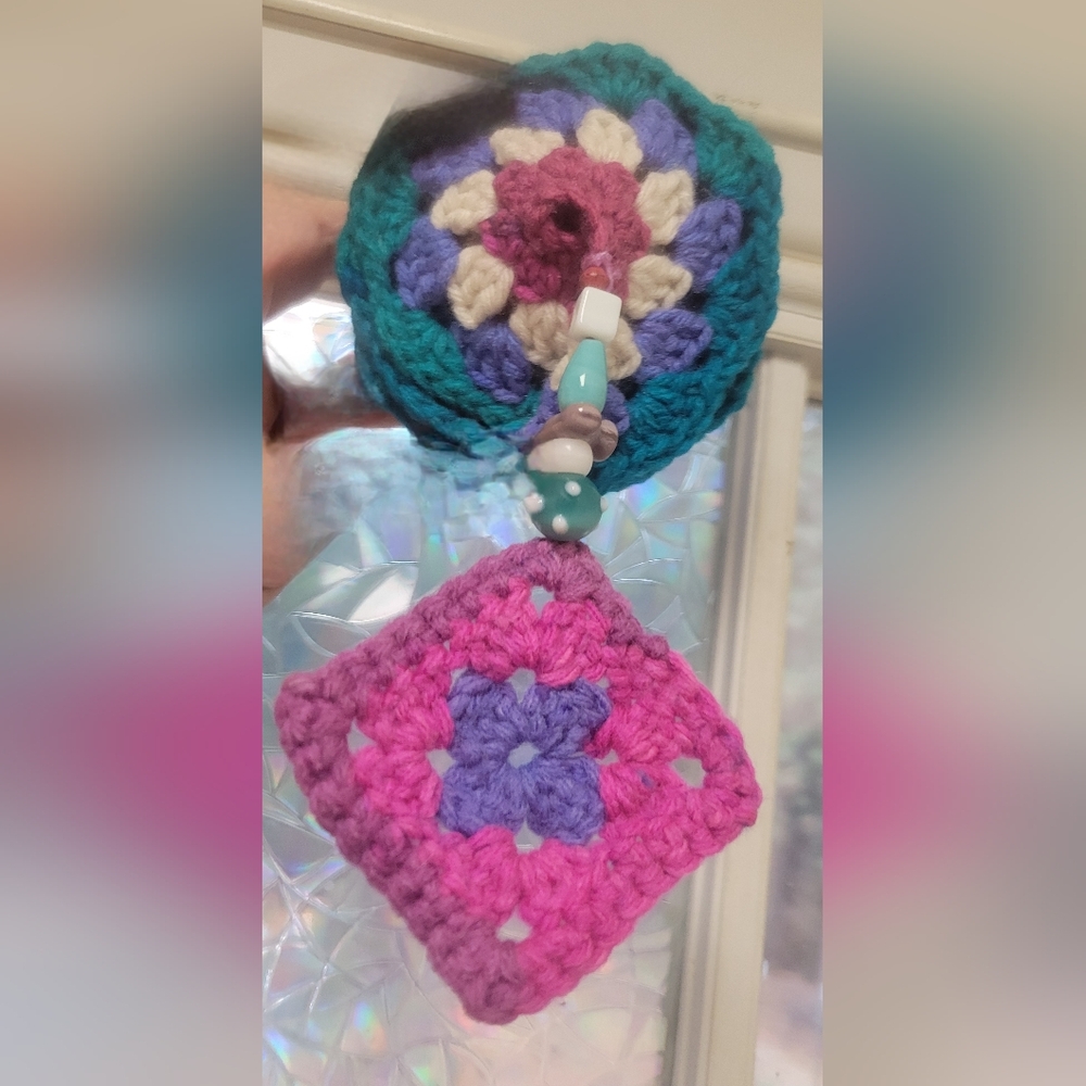 Colorful Crochet Wind Spinner